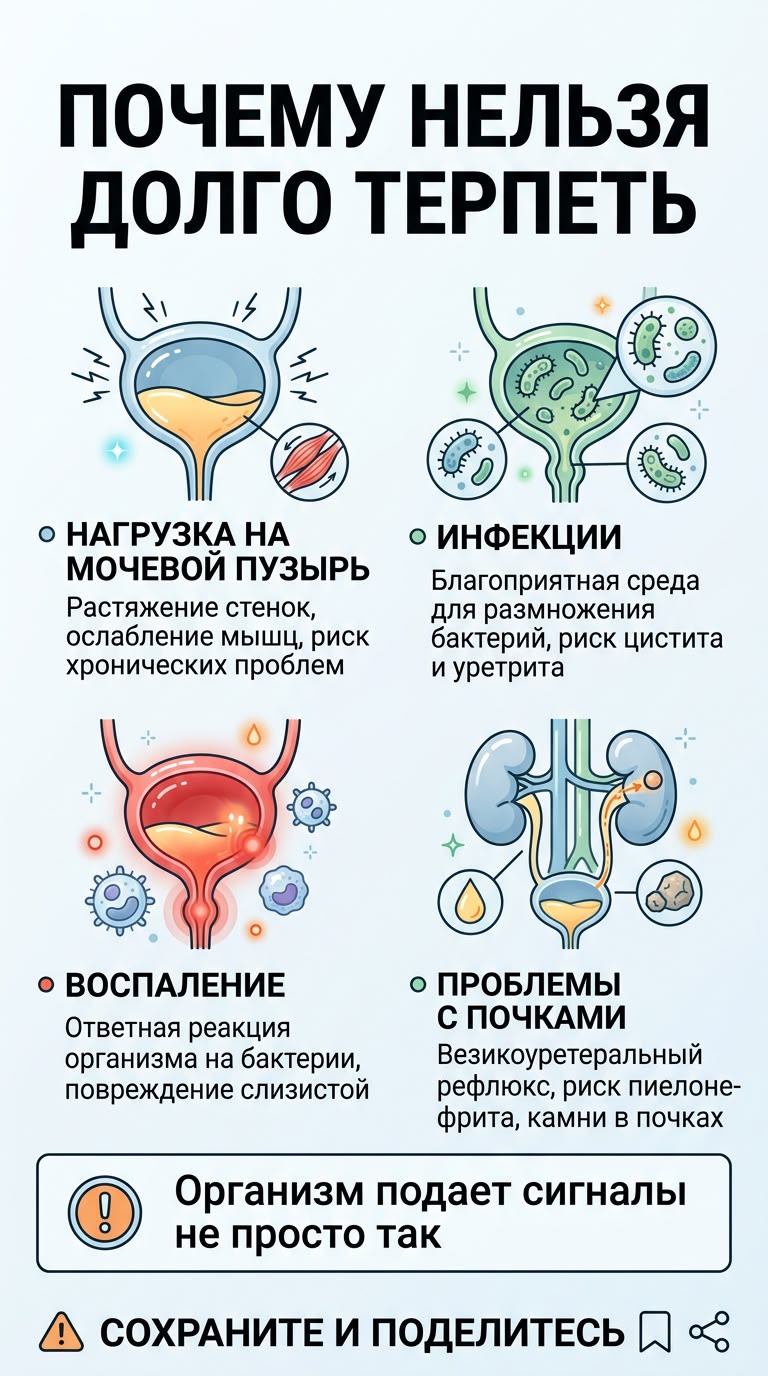 Почему нельзя долго терпеть в туалет: цена отложенного комфорта